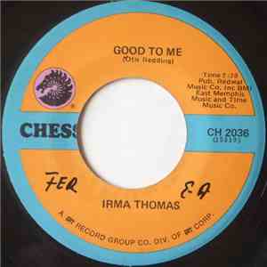 Irma Thomas - Good To Me album flac