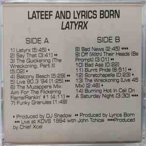 Lateef And Lyrics Born, Latyrx - The Album album flac