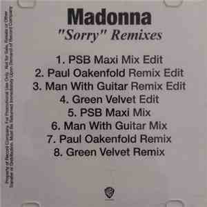 Madonna - Sorry (Remixes) album flac