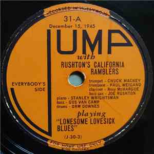 Rushton's California Ramblers - Lonesome Lovesick Blues / Green Applejack Blues album flac