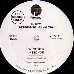 Sylvester - I Need You / Over And Over album flac