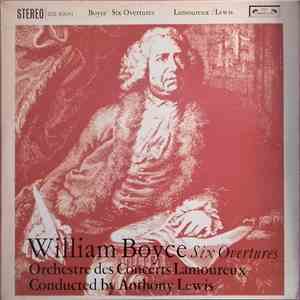 William Boyce - Orchestre Des Concerts Lamoureux Conducted By Anthony Lewis  - Six Overtures album flac