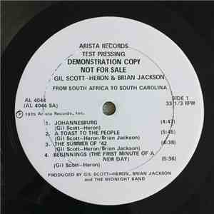 Gil Scott-Heron And Brian Jackson - From South Africa To South Carolina album flac