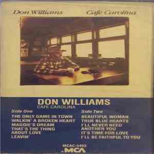 Don Williams  - Cafe Carolina album flac