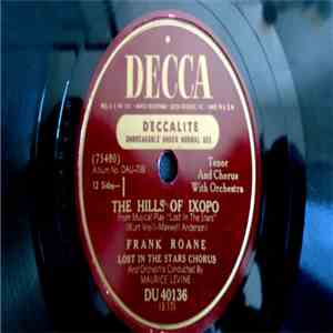 Frank Roane, Todd Duncan  - The Hills Of Ixopo / A Bird Of Passage Reprise: Thousands Of Miles album flac