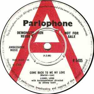 Lionel Long - Come Back To Me My Love album flac