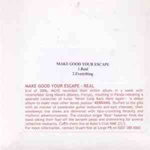 Make Good Your Escape - Real album flac