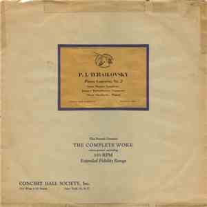 P. I. Tchaikovsky - Santa Monica Symphony, Jacques Rachmilovich, Shura Cherkassky - Piano Concerto No. 2 Op. 44 In G Major album flac