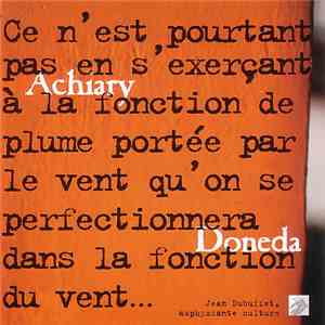 Achiary, Doneda - Ce N'est Pourtant album flac