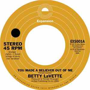 Betty LaVette - You Made A Believer Out Of Me album flac