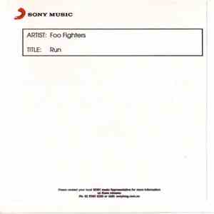 Foo Fighters - Run album flac