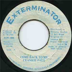 Frankie Paul - Come Back To Me album flac
