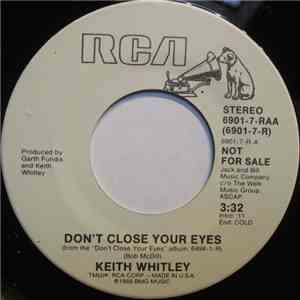 Keith Whitley - Don't Close Your Eyes album flac