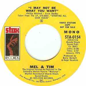Mel & Tim - I May Not Be What You Want album flac