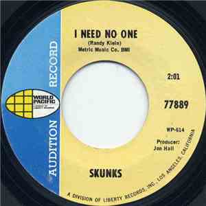 Skunks - I Need No One / I Recommend Her album flac