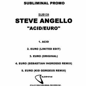 Steve Angello - Acid / Euro album flac