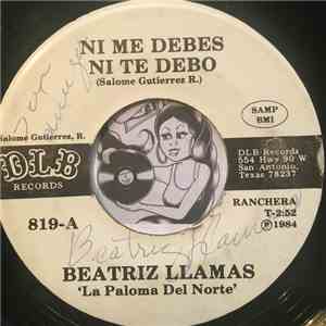 Beatriz Llamas - Ni Me Debes Ni Te Debo album flac