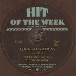 Bert Lown And His Biltmore Music - Congratulations album flac
