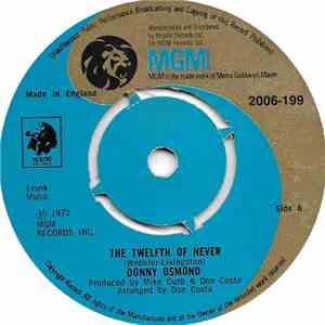 Donny Osmond - The Twelfth Of Never album flac