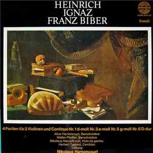Heinrich Ignaz Franz Biber - Vier Partien für 2 Violinen und Continuo album flac