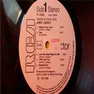 Jimmy Lindsay - Where Is Your Love album flac