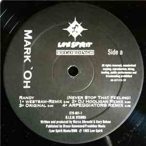 Mark 'Oh - Randy (Never Stop That Feeling) album flac