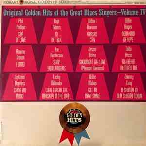 Various - Original Golden Hits Of The Great Blues Singers-Volume IV album flac