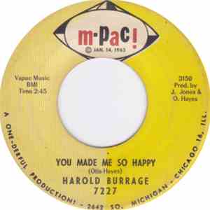 Harold Burrage - You Made Me So Happy album flac
