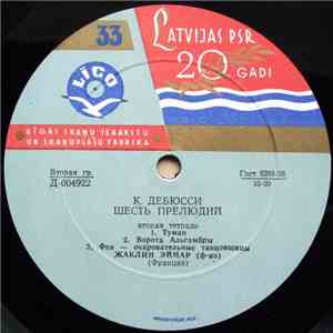 К. Дебюсси - Жаклин Эймар - Шесть Прелюдий (Вторая Тетрадь) album flac