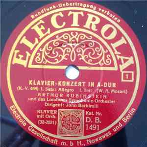 W.A. Mozart - Arthur Rubinstein, Das Londoner Symphonie-Orchester, John Barbirolli - Klavier-Konzert In A-Dur (K.-V. 488) album flac