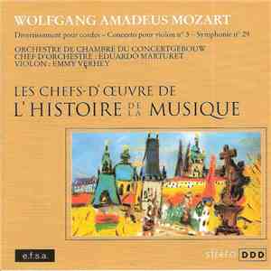 Wolfgang Amadeus Mozart - Divertissement Pour Cordes - Concerto Pour Violon N°3 - Symphonie N°29 album flac