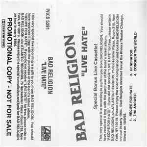Bad Religion - Live Hate album flac