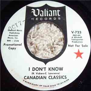 Canadian Classics - I Don't Know / Gone Away album flac
