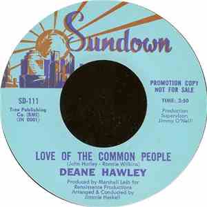 Deane Hawley - Love Of The Common People / I Hate To Say Me Go album flac