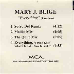 Mary J. Blige - Everything (4 Versions) album flac
