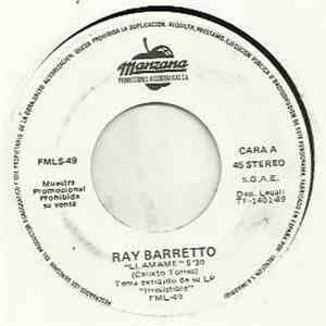 Ray Barretto - Llamame / Amo La Noche album flac