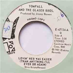 Tompall & The Glaser Bros. - Lovin' Her Was Easier (Than Anything I'll Ever Do Again) album flac