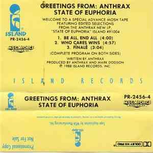 Anthrax - Greetings From: Anthrax State Of Euphoria album flac