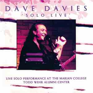 Dave Davies - Solo Live album flac