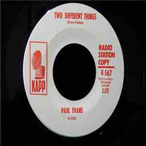 Paul Evans - Two Different Things album flac