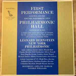 Various - First Performance - Lincoln Center For The Performing Arts album flac