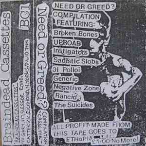 Various - Need Or Greed? album flac