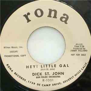 Dick St. John - Hey! Little Gal / Boogie Man (I Ain't Afraid Of You) album flac