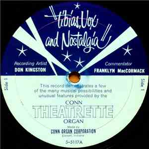 Don Kingston, Franklyn MacCormack - Tibias, Vox And Nostalgia album flac