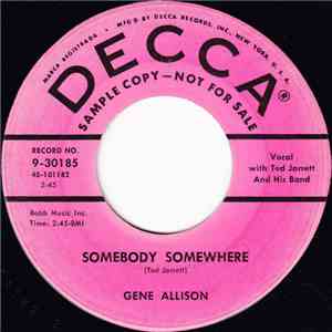 Gene Allison - Somebody, Somewhere / You're My Baby album flac