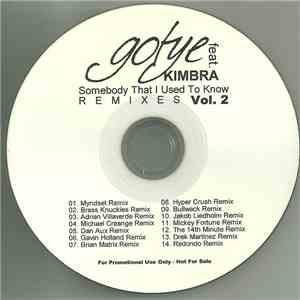 Gotye Featuring Kimbra - Somebody That I Used To Know (Remixes Vol. 2) album flac