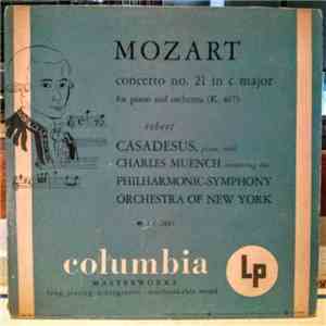 Mozart, Casadesus, Charles Muench - K. 467 Concerto No.21 In C Major album flac