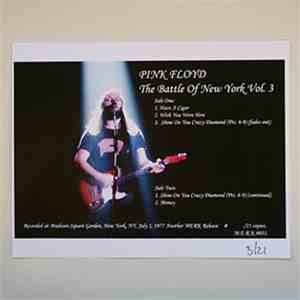 Pink Floyd - The Battle Of New York Volume 3 album flac