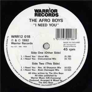 The Afro Boys - I Need You album flac