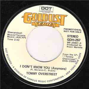 Tommy Overstreet - I Don't Know You (Anymore) album flac